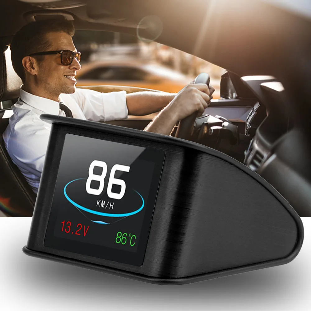 OBD2 Интелигентен Цифров Измерител на HUD P10 Главоболие Дисплей За Автомобил Скоростомер Температура Об/мин Пробег Guage Hud OBDII Инструмента за Диагностика на Автомобили