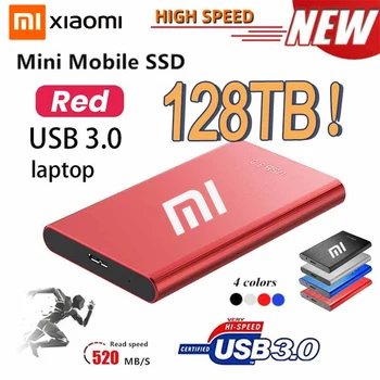 Оригиналния Преносим Високоскоростни SSD-диск Xiaomi 2 TB/8 TB/16 TB/30 TB Външен Хард диск за съхранение на Данни, Интерфейс USB 3.0 Памет Твърд диск