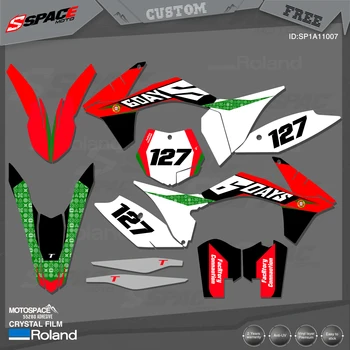 Фонове с графика MotoSpace Custom Team, етикети 3M, комплект стикери за KTM 2011-12SXF 2012-13EXC 007