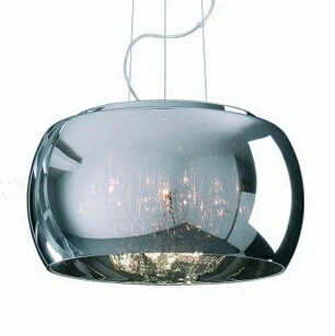 Безплатна доставка на модерно подвесное осветление, 110-220 v, окачена лампа от бластване стъкло с диаметър 40 см