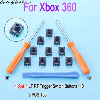 10 бр за Xbox 360 на Microsoft Подмяна на безжичен и кабелен контролер LT RT Детайл потенциометъра на бутона триггерного ключа