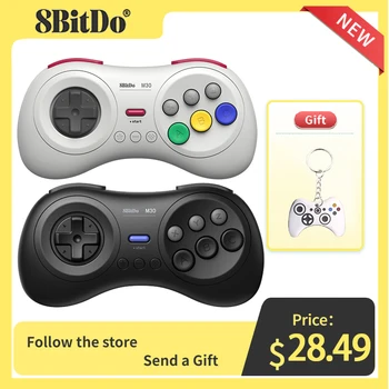 8 Bitdo M30 Bluetooth Геймпад Дръжка Игрален контролер За Sega Genesis Style За Android /Windows/ Mac os/ Steam / Switch /Raspberry Pi
