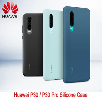Оригинален калъф Huawei P30 P30 Pro, на официалния калъф HUAWEI от течен силикон, защитен калъф от микрофибър за Huawei P, 30 P 30Pro