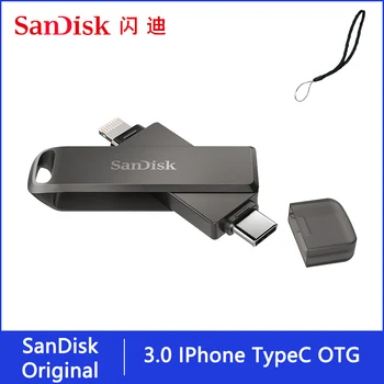 SanDisk USB Флаш памет iXpand и Type C OTG Светкавица USB 3.0 Карта 256 GB, 128 GB И 64 GB флаш памет Пфи За iPhone и iPad SDIX70N