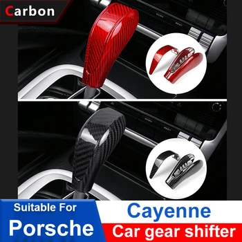 За Porsche Cayenne Декоративна капачка на скоростния, дръжката е от въглеродни влакна, дръжка Cayenne 2004-2009, аксесоари за интериора