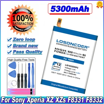 LOSONCOER 5300 mah LIS1632ERPC Батерия За Sony Xperia Dual Sim F8332 XZs F8331 XZ Литиево-Полимерна Батерия