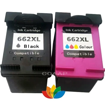 2 бр. за HP 662XL, съвместими тонер касети с мастило за принтер HP 662 Deskjet 1015 1515 2515 2545 2645 3545