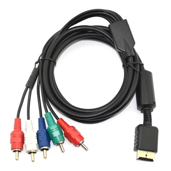 100 броя 1,8 м висококачествен компонентен кабел кабел за PS2 PS3 игри за Playstation 2 и Playstation 3