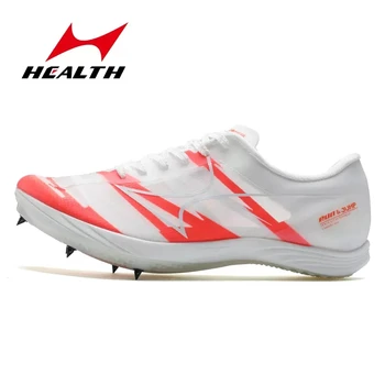 Спортни обувки за спринт на дебела подметка Health Спайк, професионални обувки за състезания по лека атлетика, тичане на дълги разстояния, на скок на дължина, маратонки 818S