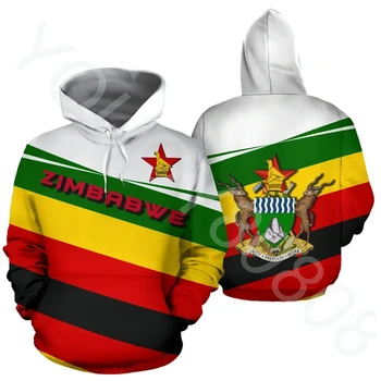 Мъжки одеждаперсонализированная hoody с африканските флага Кимбабве, hoody с 3D принтом, спортни облекла в стил Харадзюку