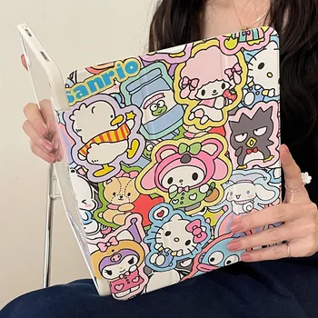 Sanrio Hello Kitty Kuromi с един Слот за писалка за iPad Air 2021 10,2 Mini 6 Air 4 10,9 Силиконов Защитен Калъф за iPad Pro 11 Инча, Калъф