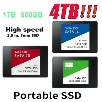 4 TB SATA SSD 2.5-Инчов Високоскоростни SSD 240 GB 480 GB 500 GB, 512 GB HD 1 TB, Вътрешен SSD 4 TB Твърд диск За Лаптоп SSD Лаптоп