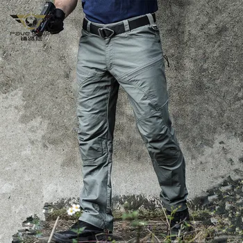 Военни Тактически Панталони-Карго Мъжки Армейските Бойни Панталони Със SWAT Водоустойчив Дълги Памучни Панталони с много Джобове S-3XL