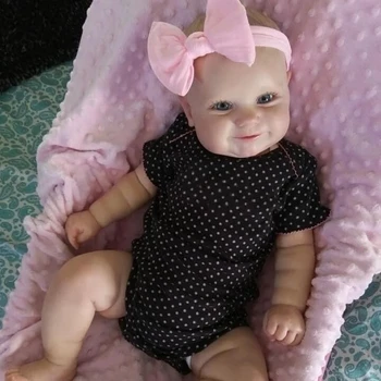 50/60 см Два Варианта Reborn Baby Doll Бебе Истинска Мека На Допир Мади с Боядисани Ръчно Коса Благородна Кукла Ръчно изработени