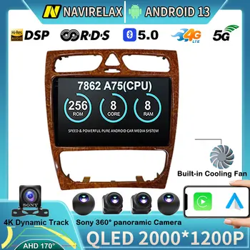 Android 13 За Mercedes Benz C Class W203 C200 C320 C350 CLK W209 2002-2005 Г. Автомобилното Радио GPS Carplay Мултимедиен Плеър, Видео, Стерео