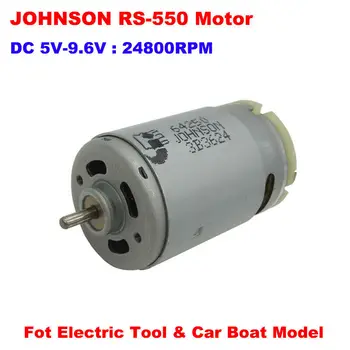 64250 JOHNSON 3B3624 RS-550 Мини dc Двигател 6 7,4 9 В 23000 об/мин Високоскоростен Електрическа Бормашина, Инструменти, Моторни за Бормашини и Винтоверти