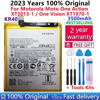 100% Оригинални Нова Батерия за мобилен телефон 3500 mah KR40 За Motorola Moto One Action XT2013-1/One Vision XT1970-1