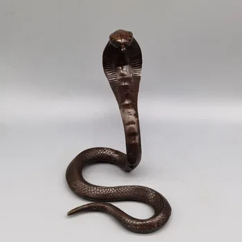 Старинни медни кобра Декорации за всекидневна Антични събиране на мед Чиста мед Годината на змията Процес на обзавеждане подарък