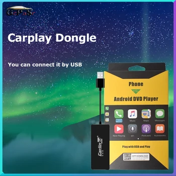 CarPlay Android Auto, кабелен и безжичен USB ключ Carplay за система Android екран, поддръжка на Smart link, огледална линк, музика за IOS