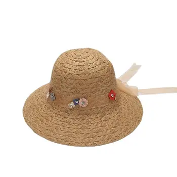 Шапка COKK, дамска лятна шапка слама от слънцето, плажна панама, дамски шапки, Gorro, солнцезащитная шапка за пътуване на открито