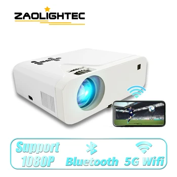 ZAOLIGHTEC S20 портативен WIFI проектор мини интелигентни поддръжка на 4K HD шрайбпроектор 100 см по-голям екран led Bluetooth проектор