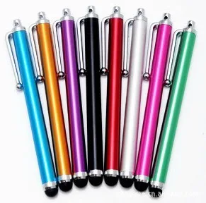 Търговия на едро с метална писалка с капацитивен екран, сензорна писалка със скоба за Iphone / iPad / mini iPad / iPod Touch 500 бр. / лот