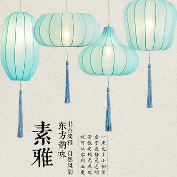 Нова тъканта, полилей, сватбен ресторант, хотелски фенер, чайна, осветление за коридор, проста китайска декоративна лампа