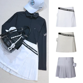 Къси панталони за голф, поли, дамски облегающая пола с миризмата, пола за спорт на открито, къса пола със сладка малка чанта