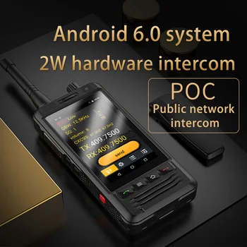 3G Wifi радио W5 Android 6.0 Телефон ПР радио IP67 UHF Уоки Токи POC радиоприемник Plug EU