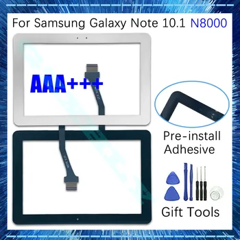 10,1 инчов N8000 Дигитайзер За Samsung Galaxy Note От 10.1 N8000 Сензорен Екран LCD Външен Дисплей Смяна на Предната Стъклен тъчпад