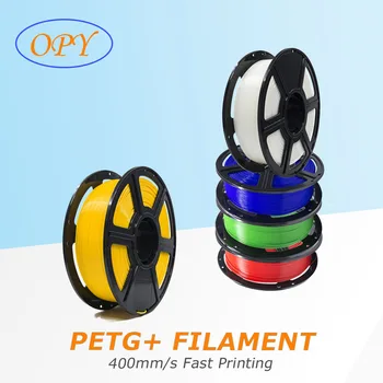 Opy Petg Конец с нажежаема жичка 1 кг 1,75 Мм 3D Принтер, Пластмаса Pet-G Pro Plus 1 Кг 100 г на 10 М Домашни любимци Бял Оранжев Черен Червен Жълт Зелен Син