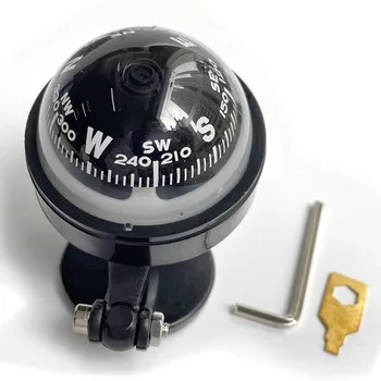 Вграден ръководство топката компас LC500 с възможност за регулиране на деклинацията на магнитното с вендузата и инструмент за регулиране на автомобилния туризъм