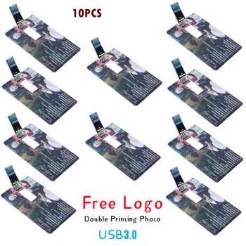 10 бр./лот USB3.0 Индивидуален лого Снимка подарък карта диск 8g 16g 32 64GB карта USB флаш памет подарък за годишнината на предприятието