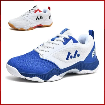 Оригинална синьо-бели обувки LEFUS за бадминтон, дишащи дамски обувки за спорт на открито, дамски спортни обувки за лека атлетика