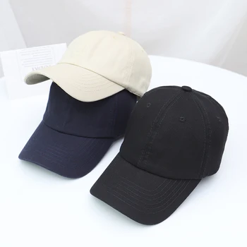 INS Шапка дамски пролетно-лятна с ярък дизайн, лесна универсална бейзболна шапка, корейската ежедневни однотонная шапка с козирка, мъжка шапка