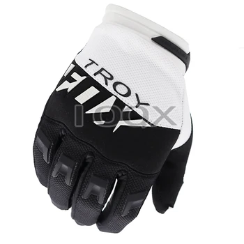 Безплатна доставка! Черни/бели ръкавици за мотокрос, MX ATV, скоростно спускане, оф-роуд мотоциклети ръкавици