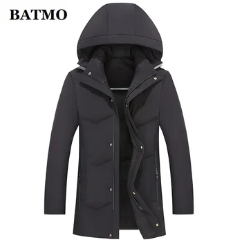 BATMO 2020, ново записване, зимни мъжки якета с качулка с 90% бял утином топола, мъжко топло палто, паркове, големи размери на M-4XL 2169