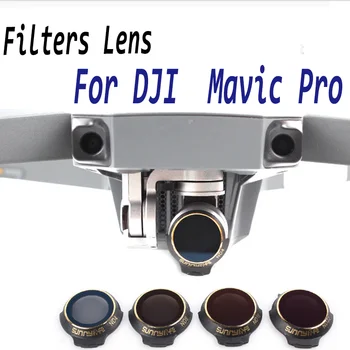 За DJI Mavic Про/Платинен Филтър на обектива неутрална Плътност UV + CPL + ND4 + ND8 Филтър Polar C-PL Аксесоари За Дрона Камера