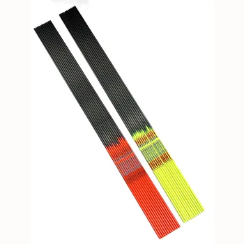 12 бр. нов 31-инчов пръчка 400/500/600/700/800/900/1000 от чист въглерод, диаметър на вала 4,2 мм, колчан флуоресцентно жълто и флуоресцентно оранжево на цветя.