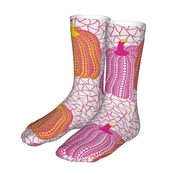 Мъжки спортни чорапи с тиква Yayoi Kusama, памучни забавни дамски чорапи-гатанки