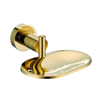 Луксозни месинг злато баня сапун кошница Стенен държач препарат за съдове 