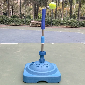 Регулируема по височина тенис симулатор с отскакивающим на топката за възрастни и деца, професионално оборудване за тренировка рока тенис топка, спортни инструменти