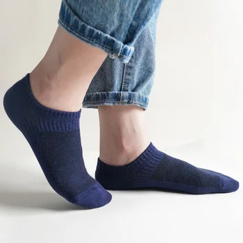Черно-бели чорапи през лятото, тънък купчина от памук, среден чорап, обикновена дълги чорапи