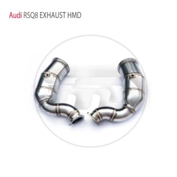 Канализация тръба на Изпускателната система HMD с висока степен на навлизане за Audi RSQ8 4.0 T 2020 + Колектори Каталитичен конвертор