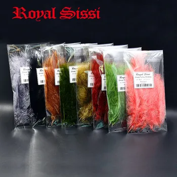 Royal Sissi 120 бр. различни цветове, разнообразни от пера от пуйка от Марабу, евтино перо от кървава пера, вълна материали за връзване на мухи