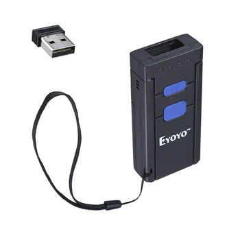 Eyoyo 1D лазерен/CCD портативен скенер баркод 16 MB памет батерия от 1000 mah Поддържа Bluetooth за Windows, Android и iOS