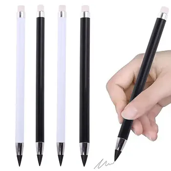 120 бр. молив без мастило, неподвластна на времето моливи с гума, за многократна употреба моливи безкрайност, неограничен брой стираемых писалки за писане