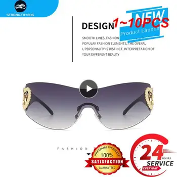 1-10 бр. топли слънчеви очила Y2k за жени, модни цели слънчеви очила, мъжки нюанси, спортни очила с UV400, очила