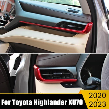 За Toyota Highlander XU70 2020 2021 2022 2023 Хибриден Автомобил, Централна Конзола Климатик AC Вентилационна Изход Панел Тампон Ленти