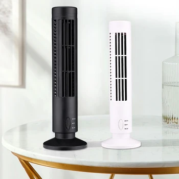 Нов USB-кула вентилатор, безлопастный вентилатор, кула електрически вентилатор, мини-вертикален климатик, безлопастный стоящ фен